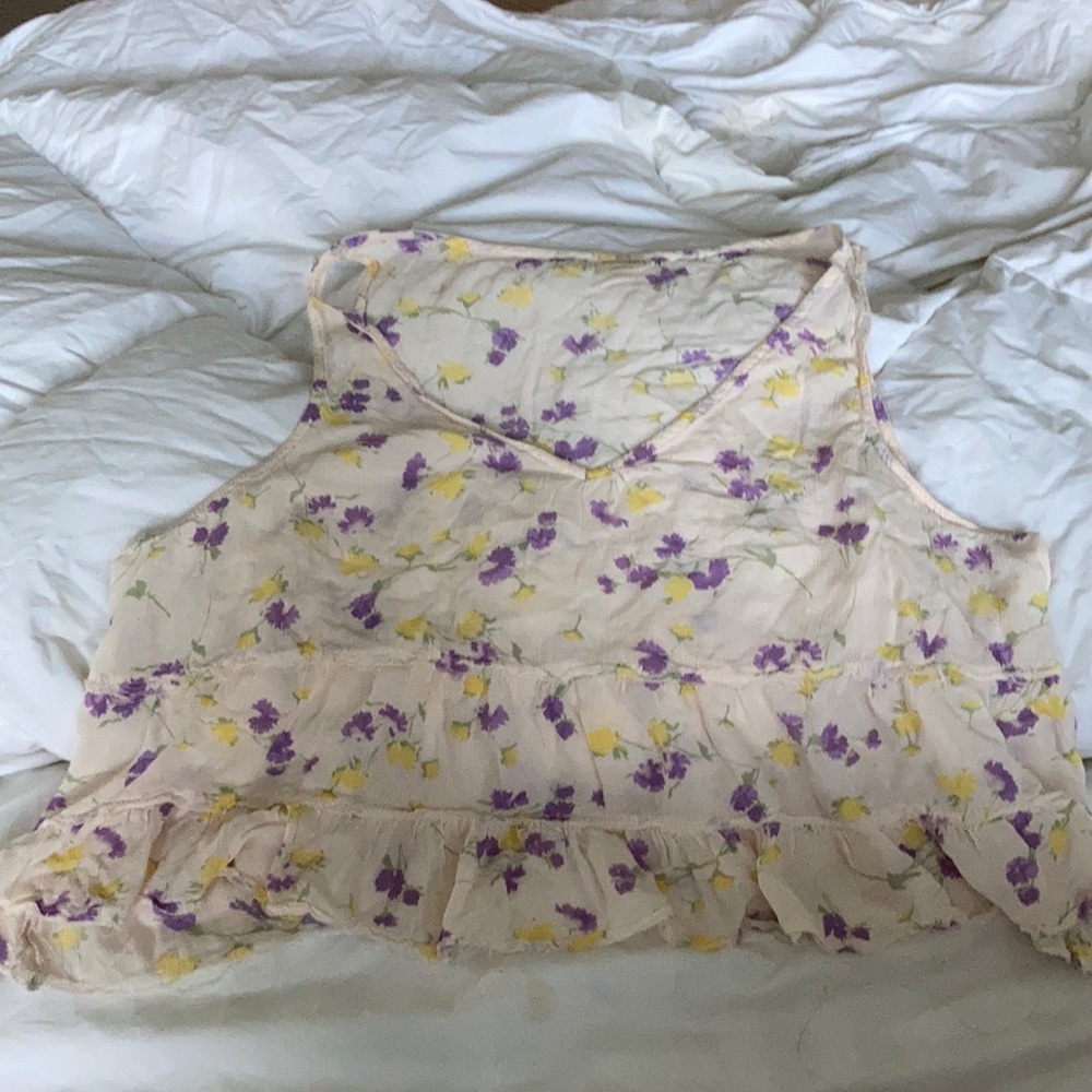 Free people floral blouse